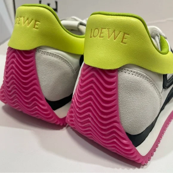 Loewe White and Pink Women’s Sneakers - Picture 3 of 4